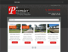 Tablet Screenshot of premierrealestateltd.com